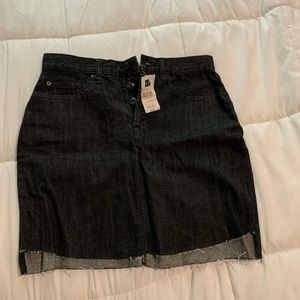 High waisted  denim mini skirt